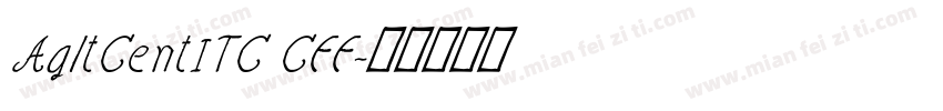 AgltCentITC CFF字体转换